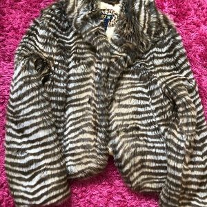 Faux fur woman’s coat